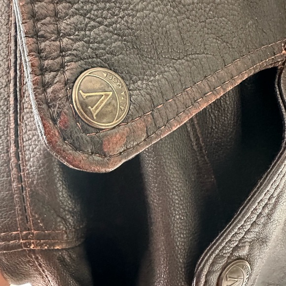 Vera pelle 🇮🇹🇮🇹🇮🇹made in Italy size large distressed, wonderful patina - Picture 6 of 11